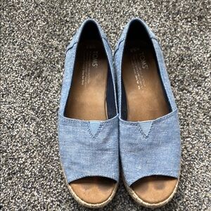 Toms Light Blue Espadrilles for Women